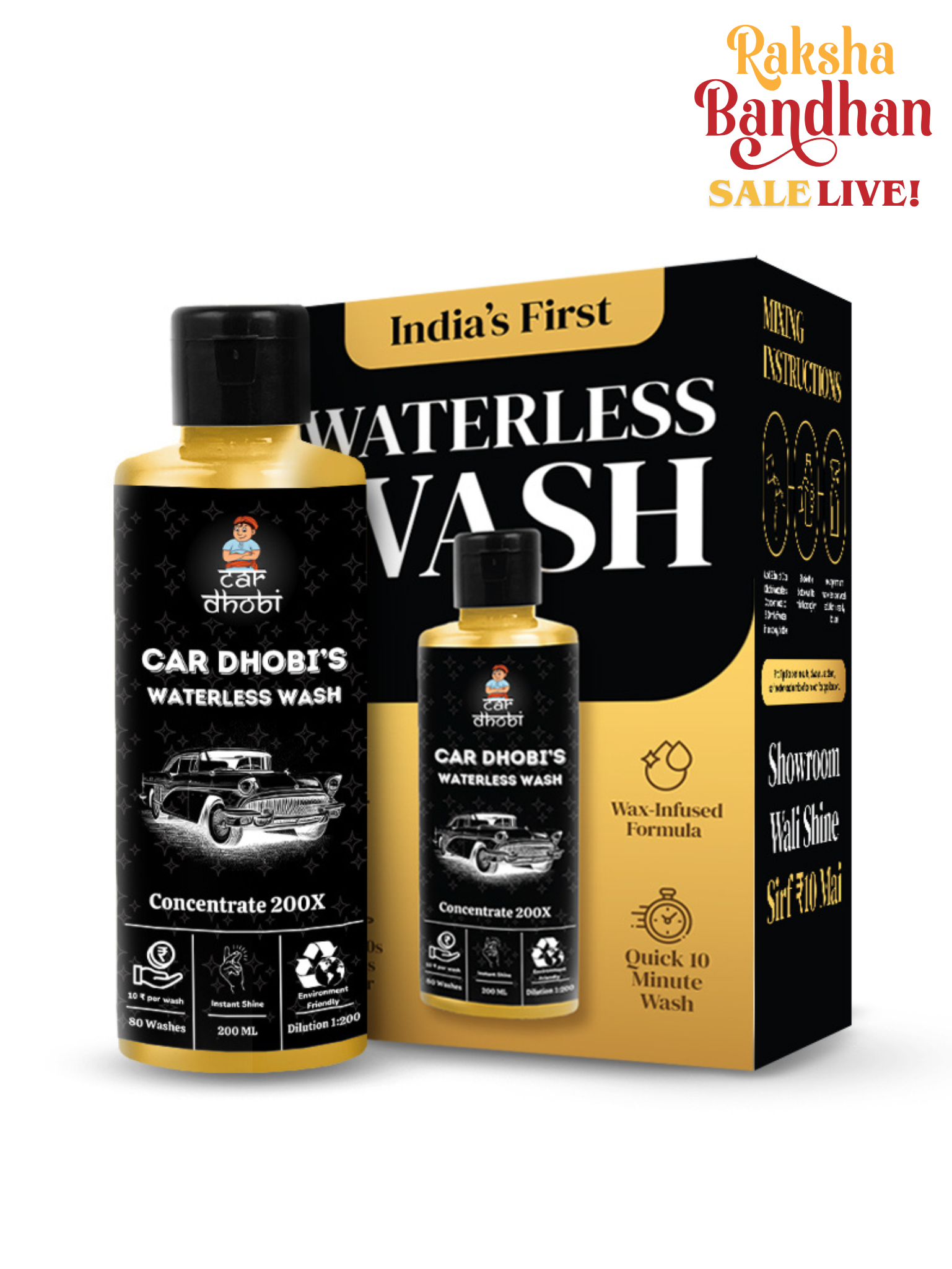 Car Dhobi's Waterless Car Wash (80 Washes)