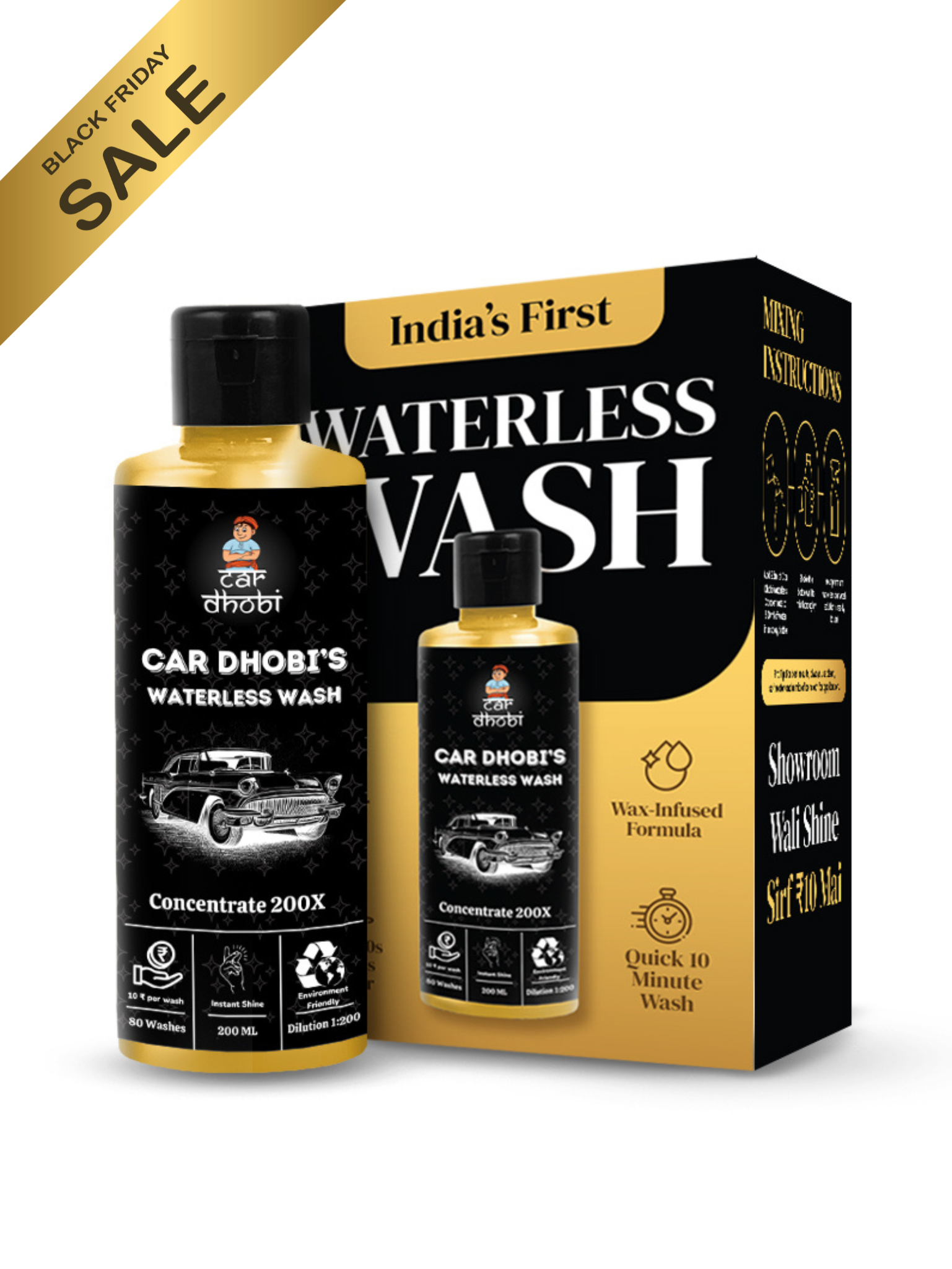 Car Dhobi's Waterless Car Wash (80 Washes)