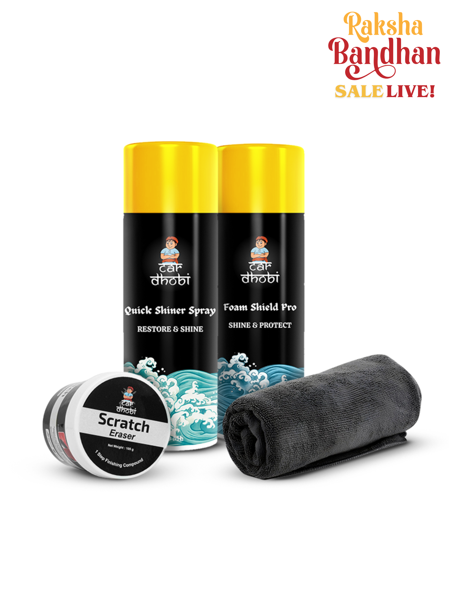 Cardhobi 3 in 1 Scratch Repair Kit | For Cars & Bikes