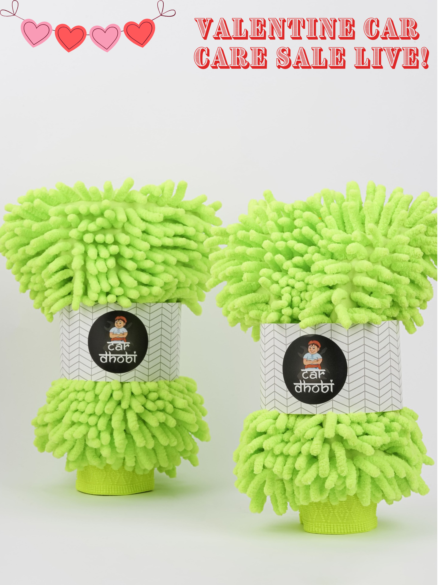 Microfiber Car Wash Mitt- Large (Pack of 2)