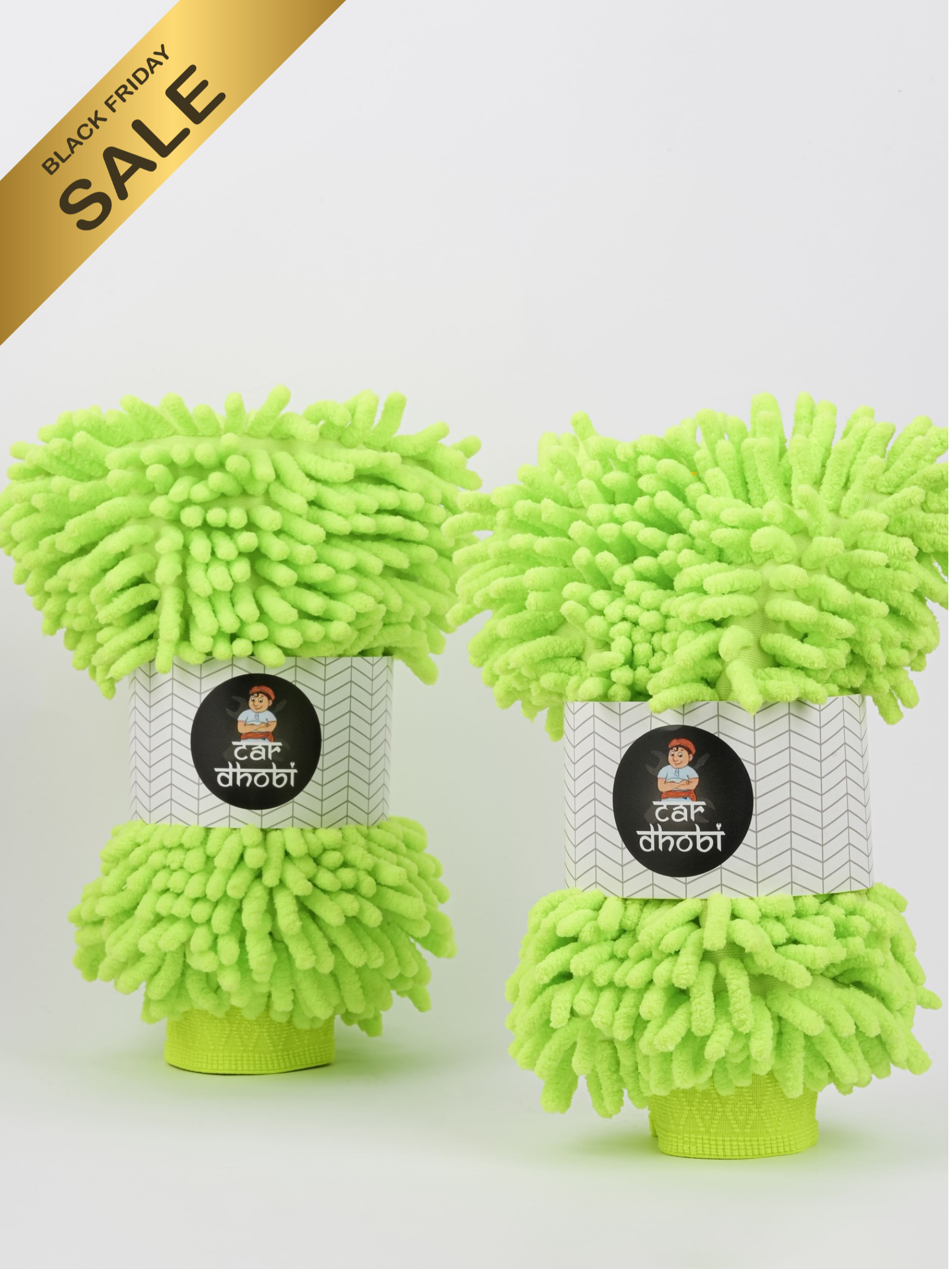Microfiber Car Wash Mitt- Large (Pack of 2)