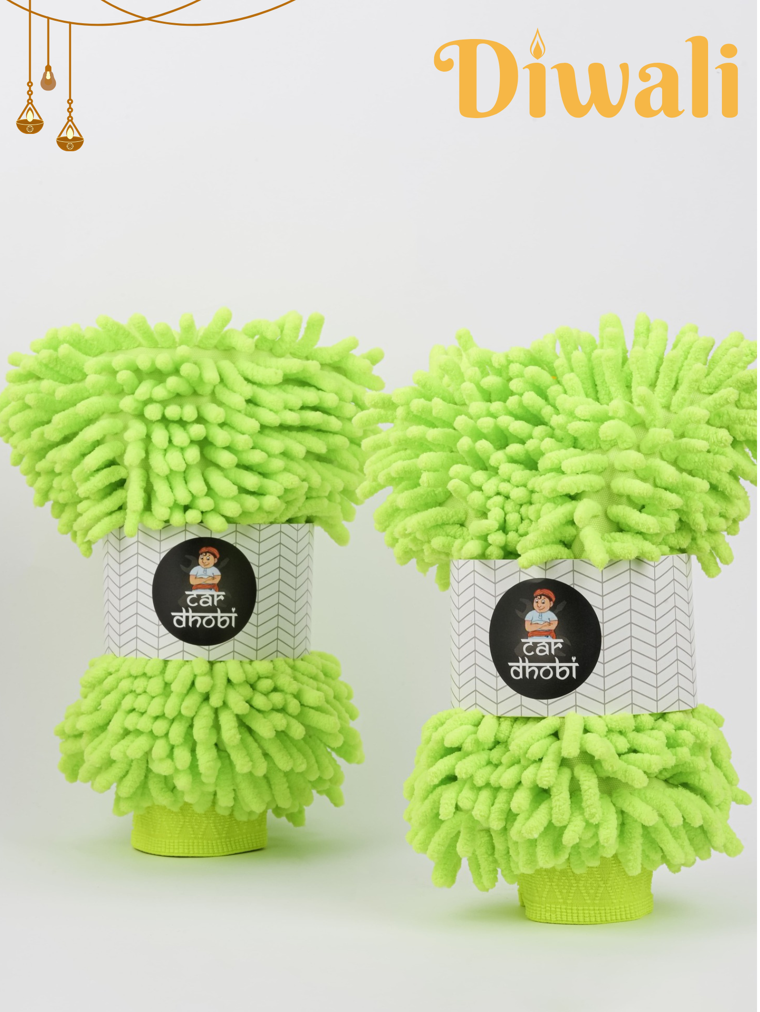 Microfiber Car Wash Mitt- Large (Pack of 2)