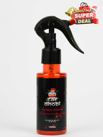 Car Freshner & Odor Eliminator- Floral Charm (Rose)
