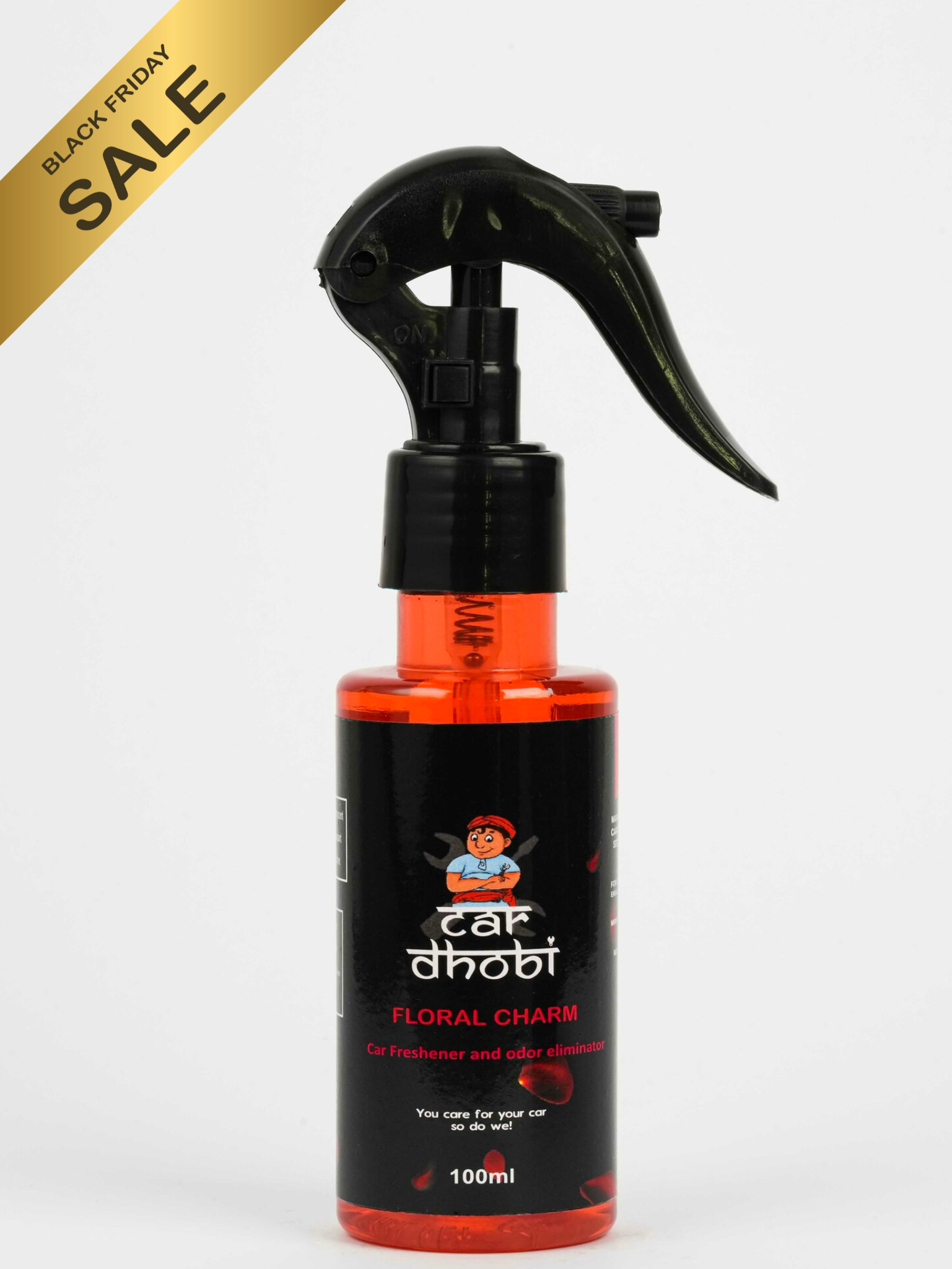 Car Freshner & Odor Eliminator- Floral Charm (Rose)