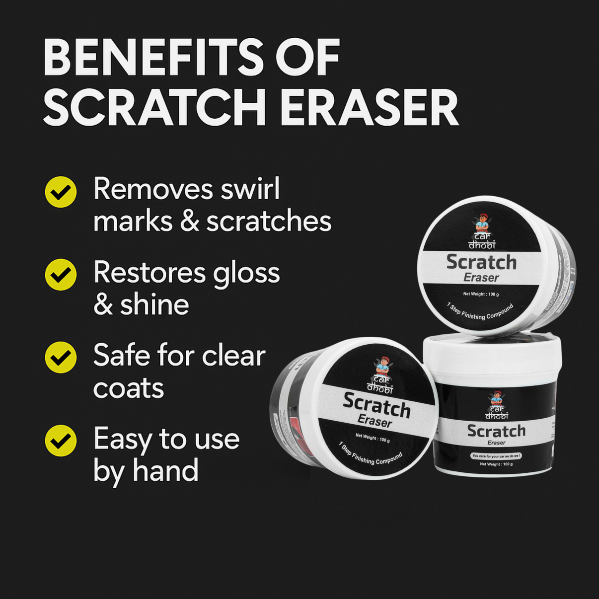 Say Goodbye to Scratches | Scratch Eraser (Pack of 1) - Targeted Repair