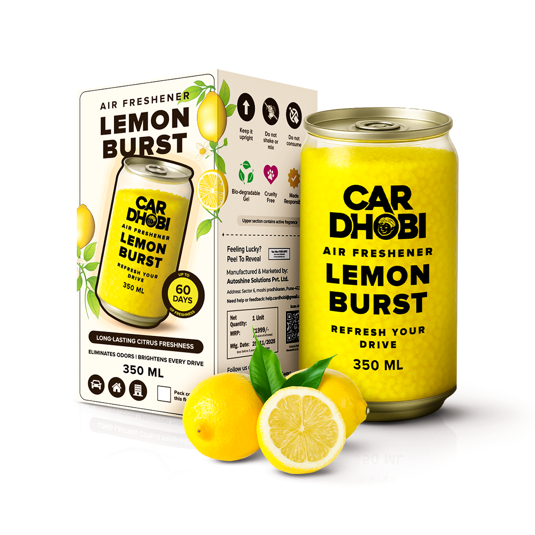 Car Dhobi Air Freshener (350ml) – French Vanilla, Lemon Burst & Combo Pack of 2